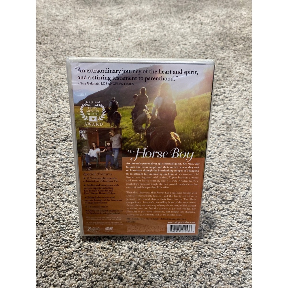The Horse Boy DVD Documentary Film Autism Mongolia Quest New Sealed - Picture 2 of 2